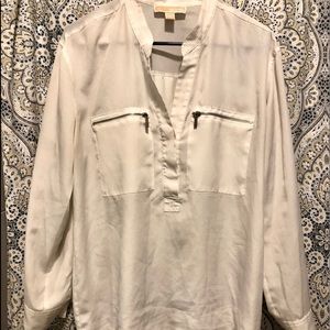 Michael Kors while blouse, never worn
